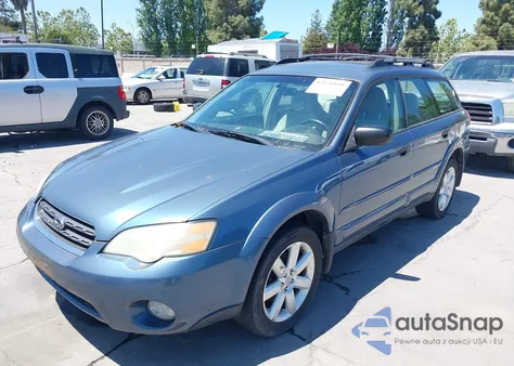 2006 Subaru Outback 2.5I from USA, damaged, VIN 4S4BP61C767354903